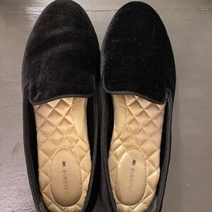 Birdies Starling Black Velvet Loafers